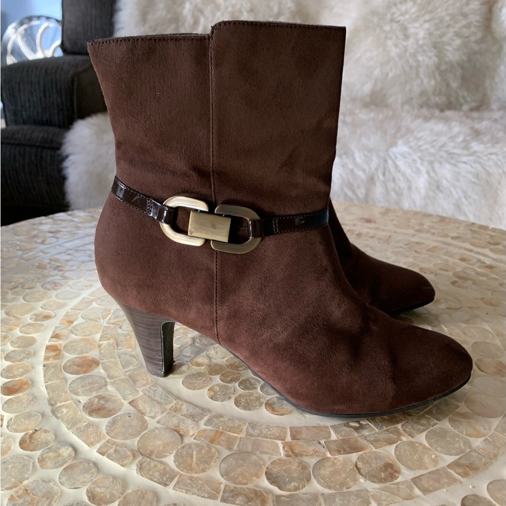 Brown Booties Size 8 1/2M